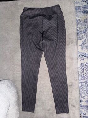 Counterparts Black Pinstripe Pull-On Leggings